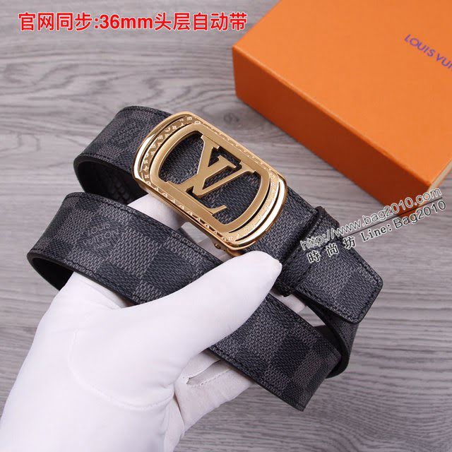LV爆款男士皮帶 路易威登經典自動平滑款腰帶  jjp2204